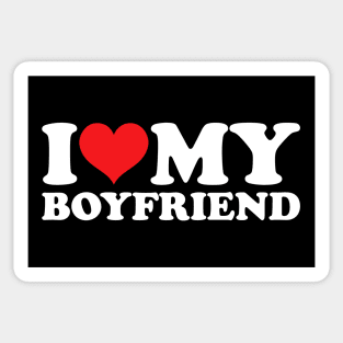 I Love My Boyfriend Sticker